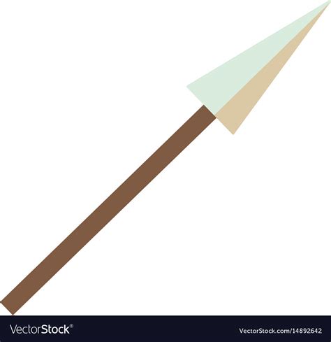 Cartoon Spear Weapon War Medieval Royalty Free Vector Image