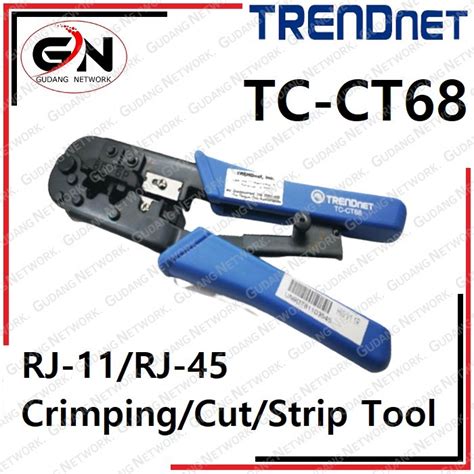 Jual TRENDNET Crimping Tool RJ45 RJ11 TC CT68 Jakarta Pusat