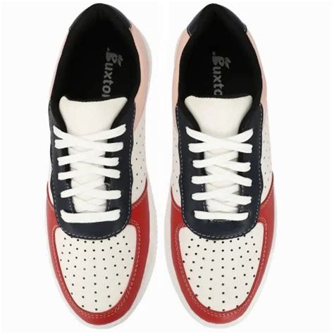 Men Red White Casual Sneaker Shoes at Rs 364/pair in Agra | ID ...