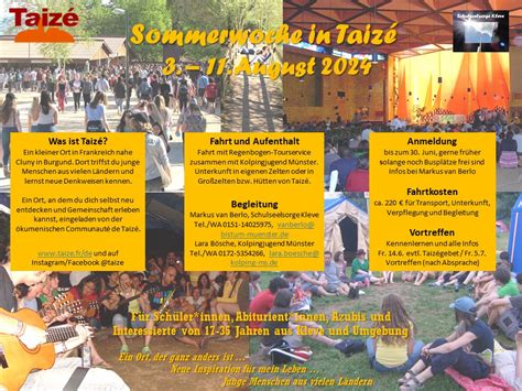 Taiz Fahrt In Den Sommerferien Adenauer Gymnasium Kleve