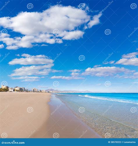 Alicante San Juan Beach Beautiful Mediterranean Stock Photo Image Of