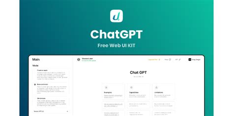 New Free Chat GPT UI Kit Community Figma