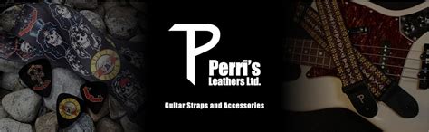 Perri S Leathers Ltd Black Red Guitar Strap Locks SLK 7218 Amazon