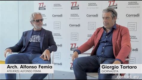 Venezia 77 Intervista All Architetto Alfonso Femia YouTube