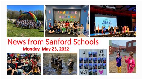 News From Sanford Schools, May 23rd | Sanford School Department