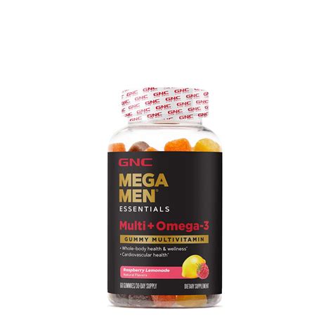 Gnc Mega Men Multivitamin Omega Gummies Brain Support Gummies