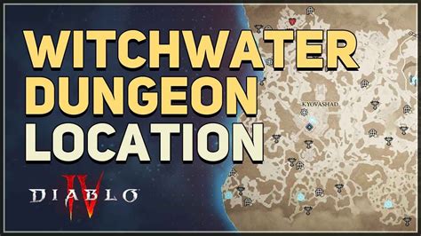 Witchwater Location Diablo 4 YouTube