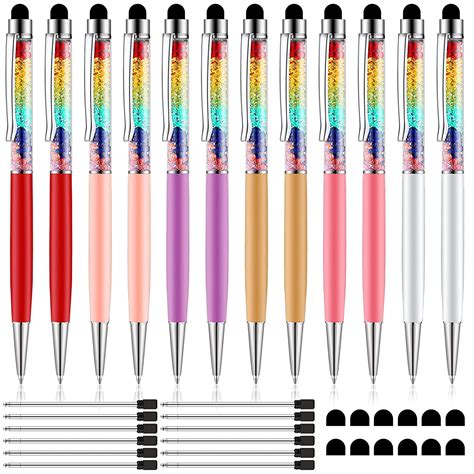 Amazon In Buy 12 Pieces Stylus Pens 2 In 1 Capacitive Stylus Pen