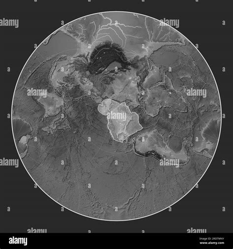 Plaque Tectonique Nord Am Ricaine Sur La Carte D L Vation En Niveaux