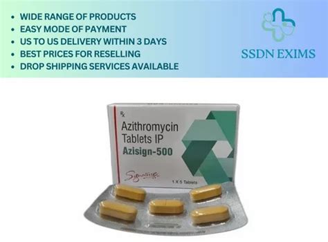 Azisign 500 Azithromycin Tab Strength 500 Mg At Rs 900 Strip Of 3