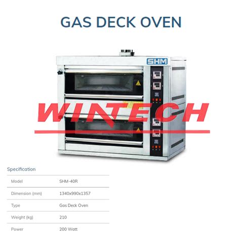 Jual SHM SHM 40R Gas Baking Oven Oven Gas Pemanggang Roti 2 Deck 4 Tray