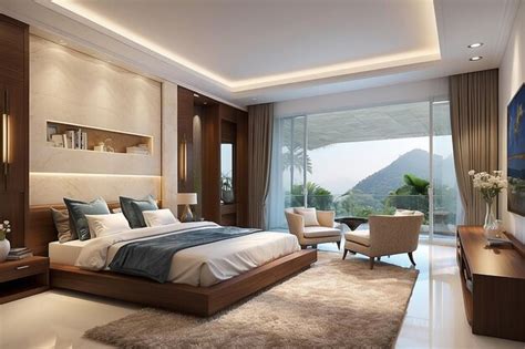 Premium AI Image | Luxury bedroom of house in beautiful design