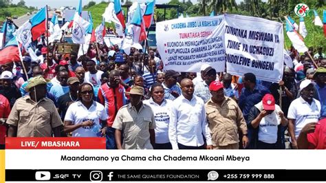 Mafuriko Ya Maandamano Ya Chadema Mbeya Lema Mbowe Lissu Watema