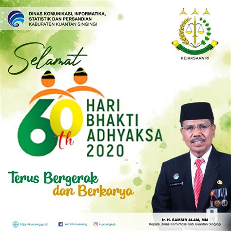 Diskominfoss Mengucapkan Selamat Hari Hari Bhakti Adhyaksa Ke 60