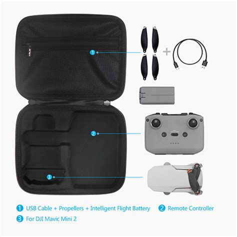 JSVER JSVER Carrying Case For DJI Mavic MINI 2 Drone Hard Shell