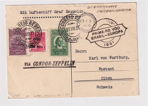 Brasilien 1931 Zeppelin Karte Kaufen Auf Ricardo