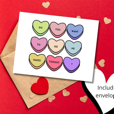 Naked Valentine Card Etsy