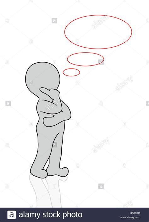 Thinking man cartoon 2d hi-res stock photography and images - Alamy