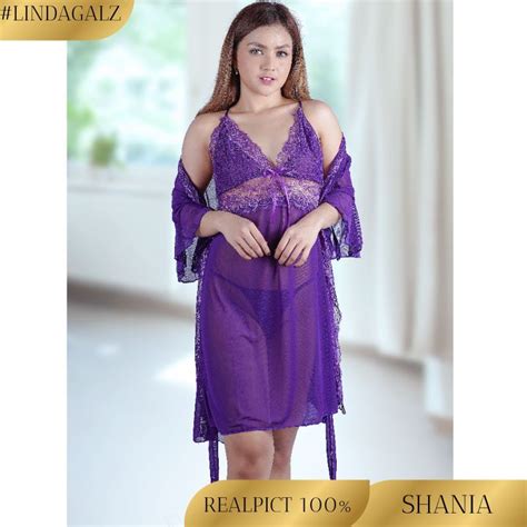 Jual LindaGalz SHANIA Pakaian Tidur Wanita Dewasa Kimono Lingerie Big