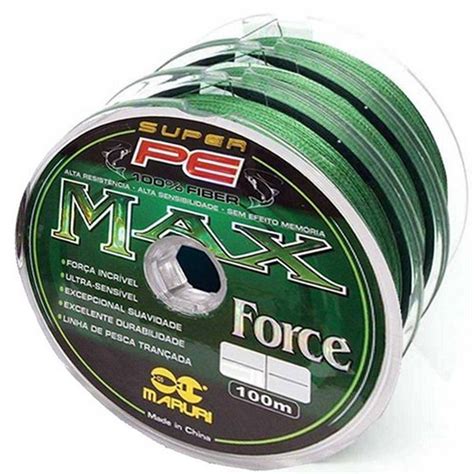 Linha Multifilamento Max Force 0 26mm 100M Maruri Pesca e Náutica