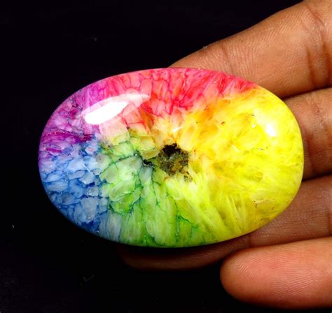 Rainbow Solar Quartz Druzy Solar Quartz Cabochon Rarest Etsy