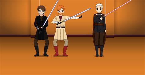 Anakin and Obi-Wan vs Count Dooku by AnimeAndLEGOFan2000 on DeviantArt