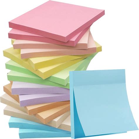 Amazon 16 Pack Sticky Notes 3x3 In Post Pastel Colors Sticky