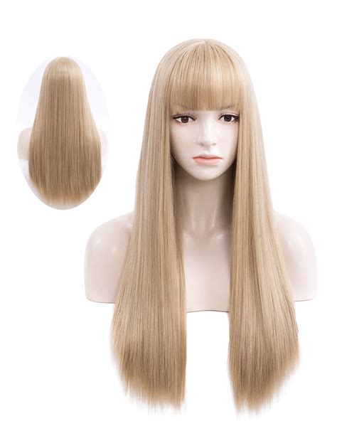 Straight Blonde Wig With Bangs Atelier Yuwa Ciao Jp