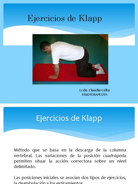 Ejercicios De Klapp Y Mckenzie Escoliosis Rodilla