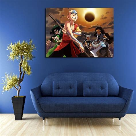 1 Panel Team Avatar Aang Wall Art Canvas Customized Canvas Art