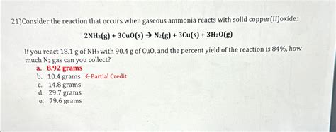 Consider The Reaction That Occurs When Gaseous Chegg