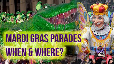 New Orleans Mardi Gras Parades When And Where YouTube