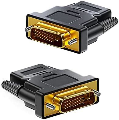 Ociodual Adaptador De Hdmi Hembra A Dvi D Pin Macho Negro