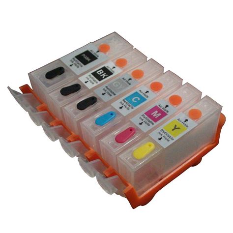 Empty Compatible Pgi Cli Refillable Ink Cartridge With Auto