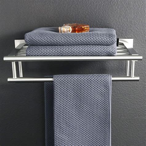 Buy Alise 16 Inch Bathroom Lavatory Towel Rack Towel Shelf With 2 Towel