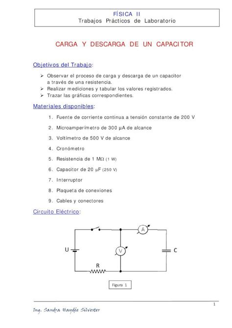 Pdf Carga Y Descarga De Un Capacitor Ar · Pdf