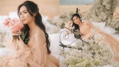 Look Francine Diaz Glows In A Tulle Gown For Her Pre Debut Shoot