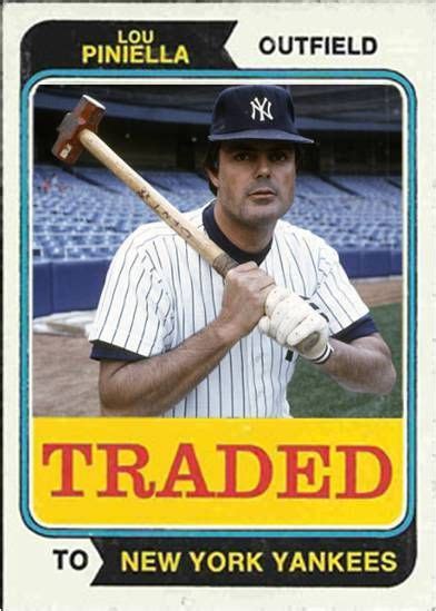 Lou Piniella New York Yankees Lou Piniella Baseball Cards Yankees