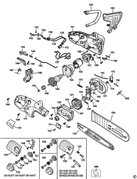 Black And Decker Gk1640t Type 3 Chainsaw Spare Parts Part Shop Direct