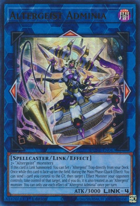 Altergeist Adminia Duelist Nexus YuGiOh