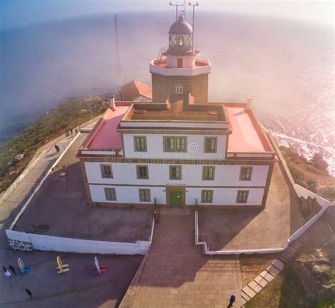 Finisterre Lighthouse At The Top Of The Cantabrica Hill, La Coruña ...