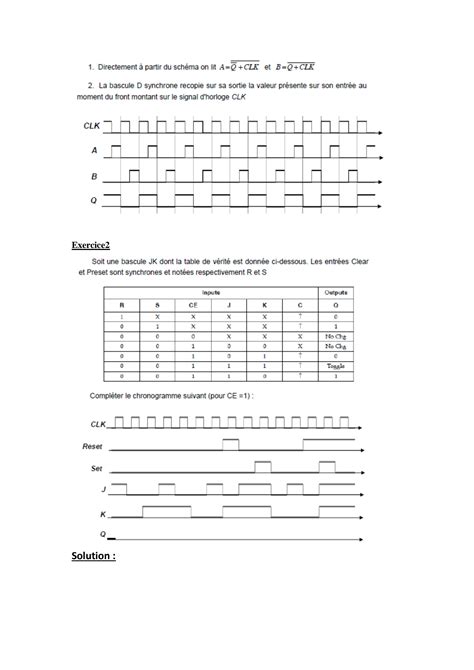 SOLUTION Logique Combinatoire Et Logique Sequentielle Exercise Studypool