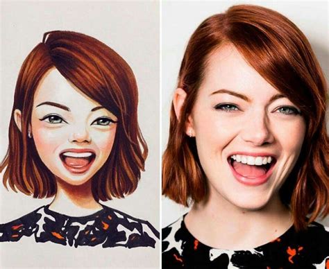 Famous People As Realistic Cartoon By Lera Kiryakova Caricaturas De