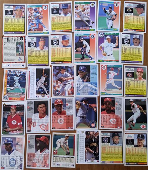 30 Cartes De Baseball Assorties Score 92 Et Fleer 94 Etsy Canada