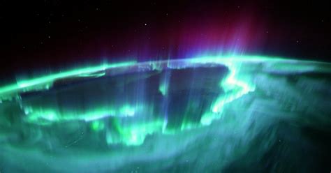 Astronauta Capta La Aurora Boreal M S Iluminada Desde El Espacio