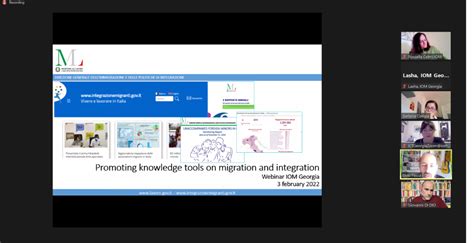 Iom Holds A Webinar On Integration Best Practices For The Staff Iom