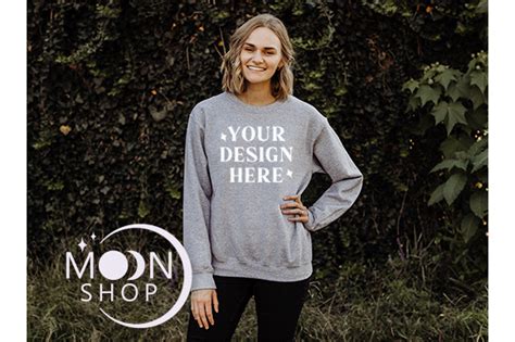 Sport Grey Gildan Sweatshirt Moc Graphic By Moonshop Creative