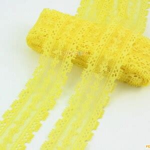 Terylene Lace Trim Yellow Floral Lace Ribbon Yellow Lace Trim Etsy