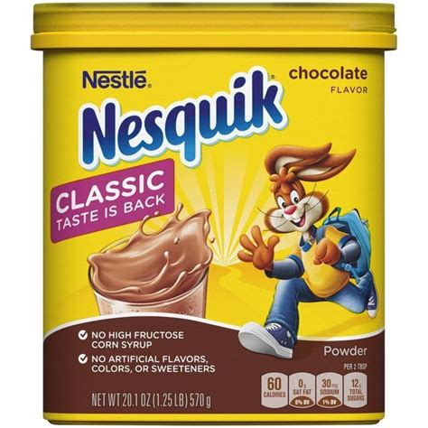 Buy Nestle Nesquik Chocolate Flavor Powder 20 1oz In United States