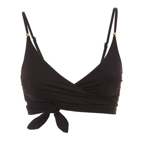 Black Timeless Wrap Bikini Top BrandAlley